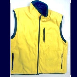 90s Trader Bay reversible fleece vest XL